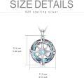 wholesale 925 Sterling Silver Crystal Compass Pendant Necklace with Swarovski Elements and Cubic Zirconia - 3D Design Jewelry (Medium)-0-2