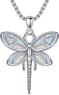wholesale 925 Sterling Silver White Fire Opal Heart Dove Pendant Necklace for Women Girls Gift-0-6