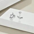 wholesale 925 Sterling Silver Llama Stud Earrings - Adorable Animal Gifts for Women & Girls-0-1