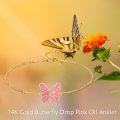 wholesale 14K Gold Pink Enamel Butterfly Charm Chain Anklet for Women Gift Idea-0-5