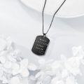 wholesale Black  Dog Tag Necklace w/ American Flag & Cross Pendant for Men/Women-0-2