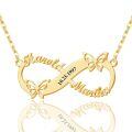 wholesale 14K Gold Butterfly Infinity Name Necklace Personalized Gifts for Women 14K Gold  Custom Engraved Necklaces with Date and Names - Unique Birthday Anniversary Present Ideas-0-0