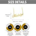 TOUPOP 10k/14k/18k Solid Gold Custom Name Necklace For Women-0-3