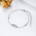 wholesale 925 Sterling Silver Heart Infinity Bracelet With Pearls-0-3