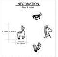 wholesale 925 Sterling Silver Llama Stud Earrings - Adorable Animal Gifts for Women & Girls-0-3