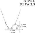 wholesale 925 Sterling Silver Austrian Crystal Zodiac Pendant Necklace - 12 Constellations Astrology s for Women-0-3