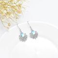 wholesale 925 Sterling Silver Teardrop Rainbow Moonstone Filigree Drop Earrings for Women Gift Idea-0-1