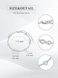 wholesale 925 Sterling Silver Infinity Heart Charm Bracelet-0-4