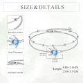 wholesale 925 Sterling Silver Blue Sea Turtle Anklet With Chain And Beads-0-3