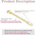 wholesale 14k Gold 0.5/1/1.5/2/3 Necklace Bracelet Extender Chain Durable Removable Gold Chain Extender for Necklaces and Anklets-0-1