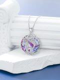 wholesale 925 Sterling Silver Phoenix Crystal Pendant Necklace Women -0-1