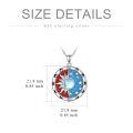 wholesale 925 Sterling Silver Sun And Moon Pendant Necklace With Enamel And Star Details-0-3