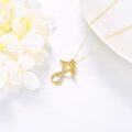 wholesale 10K Gold Angel Wing Infinity Love Heart Pendant Necklace for Women Gifts-0-3