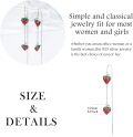 wholesale 925 Sterling Silver Strawberry Drop Earrings - Fruit Themed  for Women-0-4