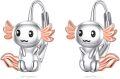 wholesale 925 Sterling Silver Angelic Bunny Leverback Earrings for Women Girls Gifts-0-0