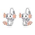 wholesale 925 Sterling Silver Angelic Bunny Leverback Earrings for Women Girls Gifts-0-0