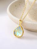 TOUPOP 14K Gold & Stone Tree Of Life Necklace For Women-0-1