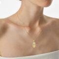 wholesale 14K Gold Moonstone Goddess Pendant Necklace for Women-0-1