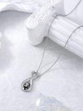 wholesale 925 Sterling Silver Infinity Love Pendant Necklaces with Mother and Baby Monkey Charm Gifts for Mom Wife Girlfriend Her-0-3