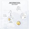 wholesale 925 Sterling Silver Ghost & Jack-o'-Lantern Halloween Dangle Earrings for Women Girls Gifts-0-2