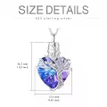 TOUPOP Sterling Silver Crystal Tree Of Life Urn Necklace For Ashes Memorial Gift-0-4