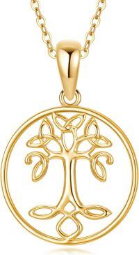 wholesale 14K Gold Tree Of Life Pendant Necklace For Women Fine s-Tree of life