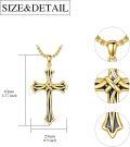 wholesale 925 Sterling Silver &  Celtic Crucifix Nail Fish Hook Cross Pendant Necklace for Men Women-0-2