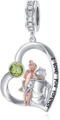 wholesale 925 Sterling Silver Family Love Charm Bracelet for Daughter Mother Lover - Birthday Valentine's Day Gifts-0-106