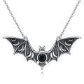 wholesale 925 Sterling Silver Bat Pendant Necklace-0-0