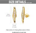 wholesale 14K Gold Moissanite Bar Stud Earrings for Women - Minimalist s for Mom Girlfriend & Daughter-0-4