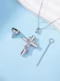 TOUPOP 925 Sterling Silver Butterfly Ladybug Cardinal Dragonfly Bee Hummingbird Cremation Urn Necklace-0-1