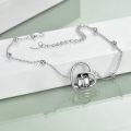 wholesale 925 Sterling Silver Penguin Heart Charm Bracelet Gift for Women Sisters-0-3