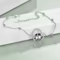 wholesale 925 Sterling Silver Penguin Heart Charm Bracelet Wholesale Gift for Women Sisters-0-3