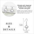 wholesale 925 Sterling Silver Celtic Knot Pearls Leverback Earrings with Cubic Zirconia and Heart Shape Design-0-3