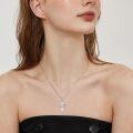 wholesale 925 Sterling Silver Musical Cross Pendant Necklace with Violinist Design for Women Gifts-0-4