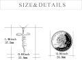 wholesale 925 Sterling Silver Jesus Script Cross Pendant Necklace for Women - Christian Gifts-0-4