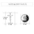 wholesale 925 Sterling Silver Cross Necklace with Stone for Women, Religious Christian Jewelry Gift-0-4