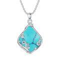 wholesale 925 Sterling Silver Black Onyx Vine Leaf Pendant Necklace For Women-0-6