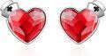 wholesale 925 Sterling Silver Heart-Shaped Crystal Medical Symbol Stud Earrings for Nurses and Doctors' Graduation Gift Ideas-0-0