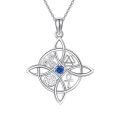 wholesale 925 Sterling Silver Moissanite Witches Knot Necklace Witch Jewelry for Women-0-19