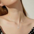 wholesale 14K Gold Double Heart with Cubic Zirconia Pendants Necklaces for Women s-0-3