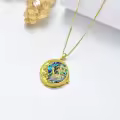 TOUPOP Sterling Silver Moon Star Necklace Sagittarius Zodiac Pendant Type9-0-5