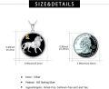 wholesale 925 Sterling Silver Lion Leo Zodiac Sign Black Onyx Gemstone Pendant Necklace for Women Men s-0-5