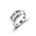 TOUPOP Sterling Silver Semicolon Journey Christmas Rings For Women-0-0