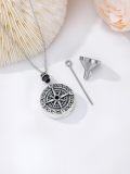 wholesale TOUPOP Cremation Jewelry For Ashes Locket Ashes Necklace Urn Necklace For Women Sterling Silver Cremation Necklace For Ashes Fine Keepsake Picture Necklace Memorial Jewelry -0-2