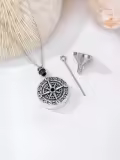TOUPOP Sterling Silver Cremation Jewelry Locket For Ashes Memorial Keepsake-0-2