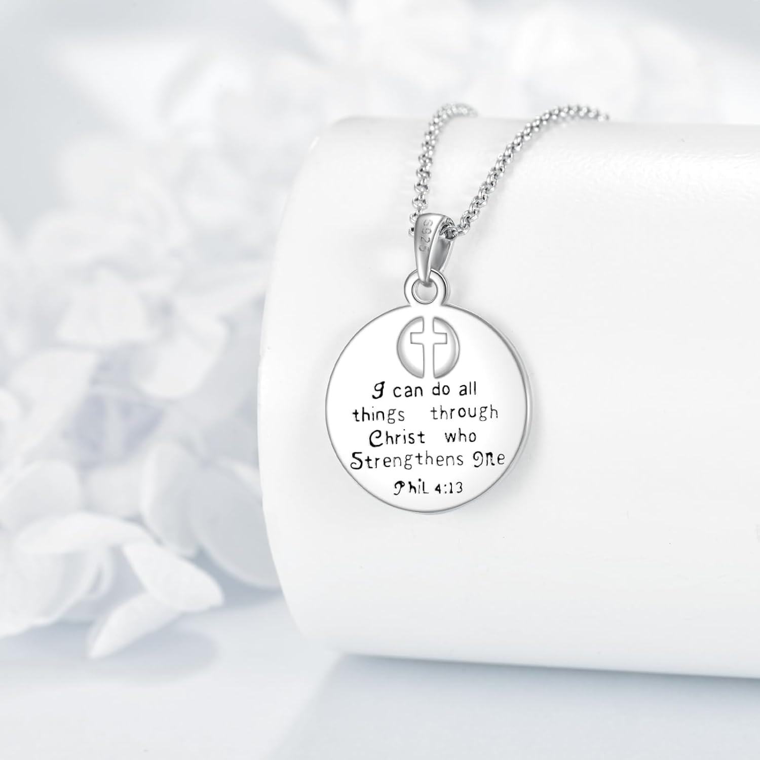 wholesale 925 Sterling Silver Baseball Cross Charm Pendant Necklace Sports Gift for Women-0-4