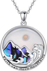 wholesale Sterling Silver Mustard Seed Compass Nurse Pendant Necklace w Birthstone Animal Jewelry Gift for Women-mustard seed