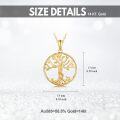 wholesale 14K Gold Celtic Tree of Life Pendant Necklace for Women - 18 Chain-0-5