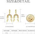 wholesale Gold 925 Sterling Silver Rainbow Cloud Star Drop Earrings-0-4